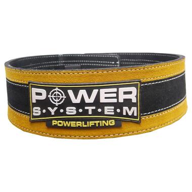 Пояс для важкої атлетики Power System Stronglift PS-3840 Black/Yellow S/M фото №1