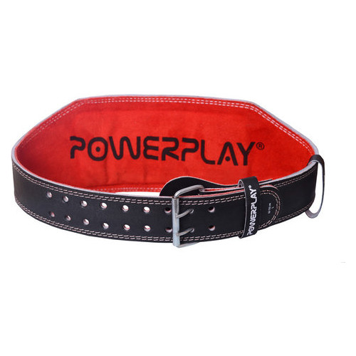 Пояс для важкої атлетики PowerPlay 5053 Чорно-Червоний L фото №2