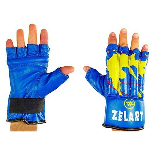 Снарядні рукавички Zelart шингарти ZB-4224 L Синій (37363040) фото №1