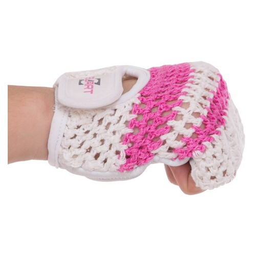 Рукавички для фітнесу жіночі Zelart SB-161958 S Біло-рожевий (07363073) фото №4
