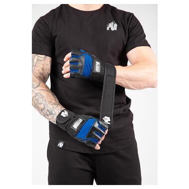 Рукавички Gorilla Wear Dallas Wrist Wrap XL Чорно-синій (07369002) фото №4