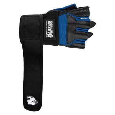 Рукавички Gorilla Wear Dallas Wrist Wrap XL Чорно-синій (07369002) фото №3
