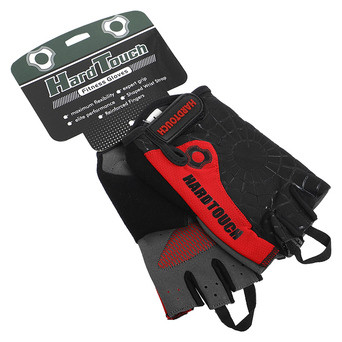 Рукавички для фітнесу Hard Touch FG-9525 L Чорно-червоний (07452016) фото №5