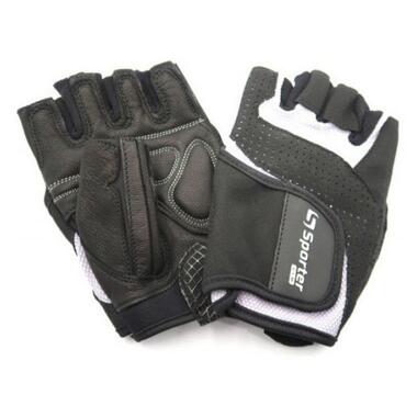 Рукавички для фітнесу Sporter Weightlifting Gloves Black-Grey M size фото №1