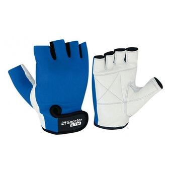 Жіночі рукавички для фітнесу Sporter MFG-204.4A M біло блакитні фото №1