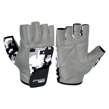 Рукавички для фітнесу Sporter Weightlifting Gloves Grey/Camo M size фото №1