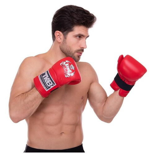 Снарядні рукавички шкіряні Top King Boxing Pro TKBMP-CT L Червоний (37551059) фото №5