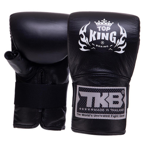 Снарядні рукавички шкіряні Top King Boxing Pro TKBMP-OT XL Чорний (37551060) фото №1