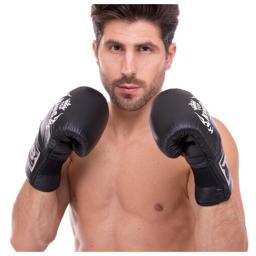 Снарядні рукавички шкіряні Top King Boxing Pro TKBMP-OT XL Чорний (37551060) фото №5
