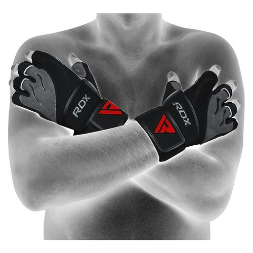 Рукавички для важкої атлетики RDX Pro Lift Black р. S (GGLB) фото №5