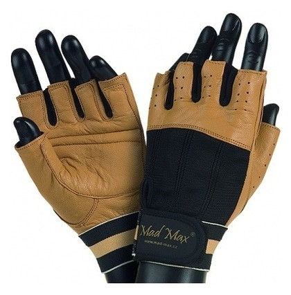 Рукавички для важкої атлетики Mad Max Classic MFG 248 грн. L (коричневі) (7007) фото №1