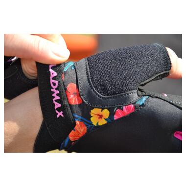 Рукавички для фітнесу MadMax MFG-770 Flower Power Gloves Black/Pink S фото №10