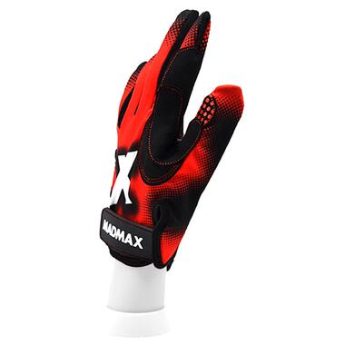 Рукавички для фітнесу MadMax MXG-101 X Gloves Black/Grey/Red M фото №4