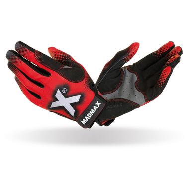 Рукавички для фітнесу MadMax MXG-101 X Gloves Black/Grey/Red M фото №1