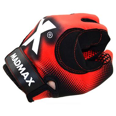 Рукавички для фітнесу MadMax MXG-101 X Gloves Black/Grey/Red M фото №6