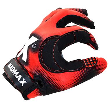 Рукавички для фітнесу MadMax MXG-101 X Gloves Black/Grey/Red M фото №10