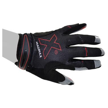Рукавички для фітнесу MadMax MXG-103 X Gloves Black/Grey XL фото №8