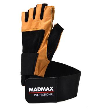 Рукавички для фітнесу MadMax MFG-269 Professional Brown L фото №2