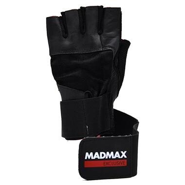 Рукавички для фітнесу MadMax MFG-269 Professional Exclusive Black M фото №3