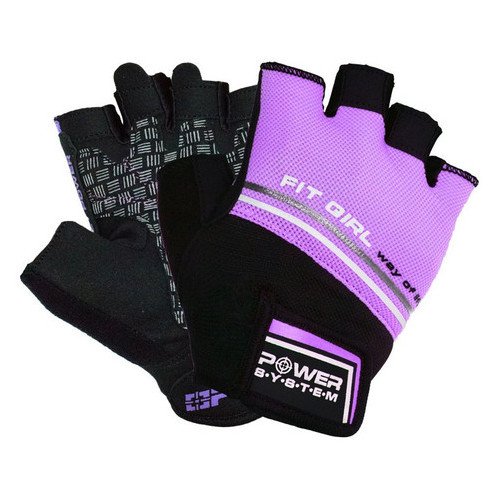 Рукавички для фітнесу Power System Fit Girl Evo PS-2920 XS Purple фото №1