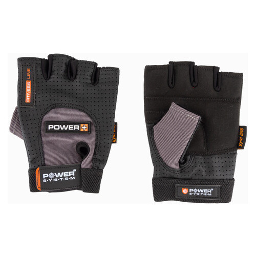 Рукавички для фітнесу та важкої атлетики Power System Power Plus PS-2500 M Black/Grey фото №3