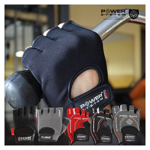 Рукавички для фітнесу та важкої атлетики Power System Pro Grip PS-2250 L Black фото №7
