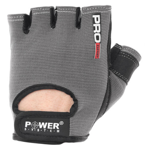 Рукавички для фітнесу та важкої атлетики Power System Pro Grip PS-2250 L Grey фото №6
