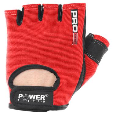 Рукавички для фітнесу та важкої атлетики Power System Pro Grip PS-2250 M Red фото №3
