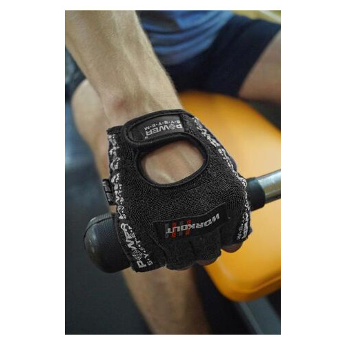 Рукавички для фітнесу та важкої атлетики Power System Workout PS-2200 M Black фото №10