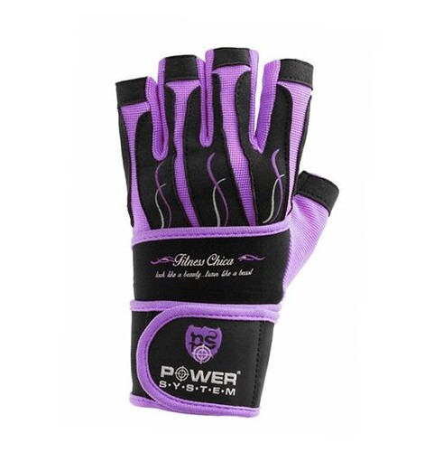 Рукавички для фітнесу та важкої атлетики Power System Fitness Chica PS-2710 L Purple фото №2