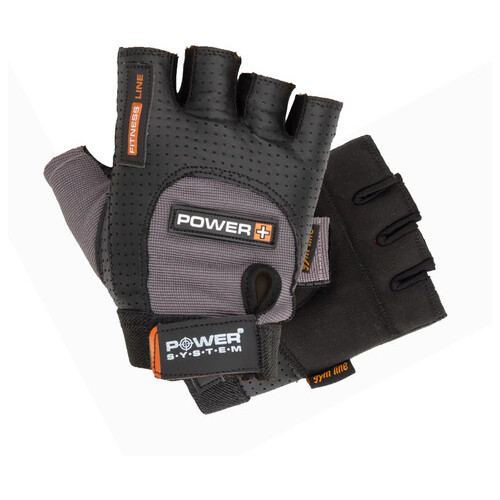 Рукавички для фітнесу та важкої атлетики Power System Power Plus PS-2500 Black/Grey S фото №2