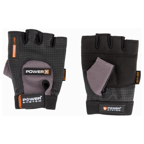 Рукавички для фітнесу та важкої атлетики Power System Power Plus PS-2500 Black/Grey S фото №4