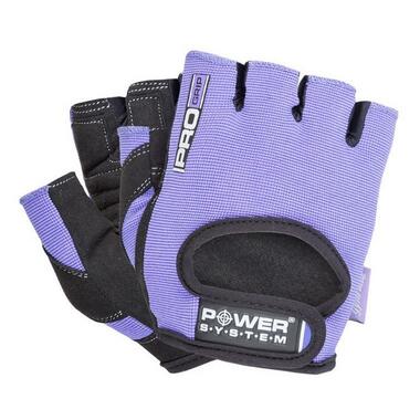 Рукавички для фітнесу Power System Pro Grip Gloves Purple 2250PU S size фото №1