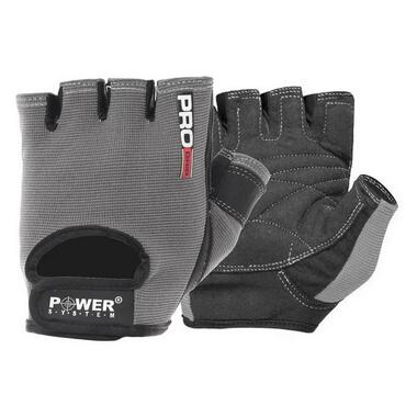 Перчатки для фітнесу Power System Pro Grip Gloves Grey 2250GR M size фото №1