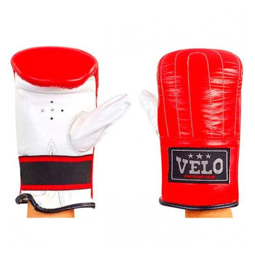 Снарядні рукавички Velo шкіра красно-белые (4006ULIZ-1-L) фото №1