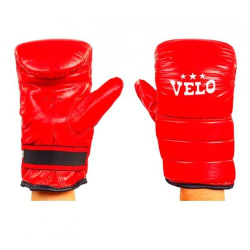 Снарядні рукавички Velo червона шкіра (4003ULIZ-M) фото №1