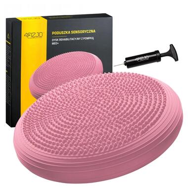 Балансувальна подушка-диск 4FIZJO MED+ 33 см (сенсомоторна) масажна Pink 4FJ0316 фото №3