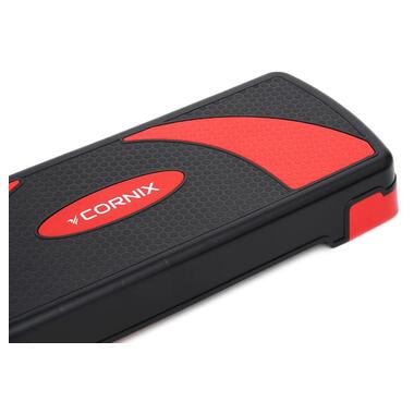 Степ-платформа 3-ступенева Cornix 78х29х10-20 см XR-0185 Black/Red  фото №6