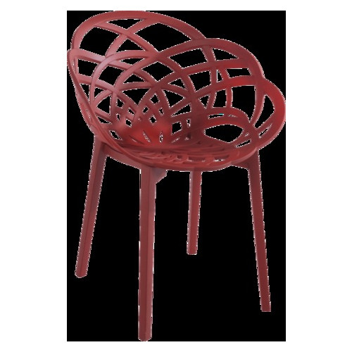 Крісло Papatya Flora матова червона цегла сидіння, ніжки матова цегла фото №1