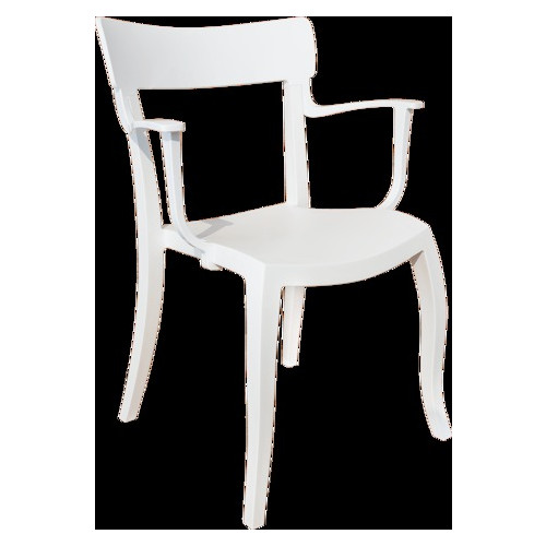Крісло Papatya Hera-K біле сидіння, верх білий фото №1