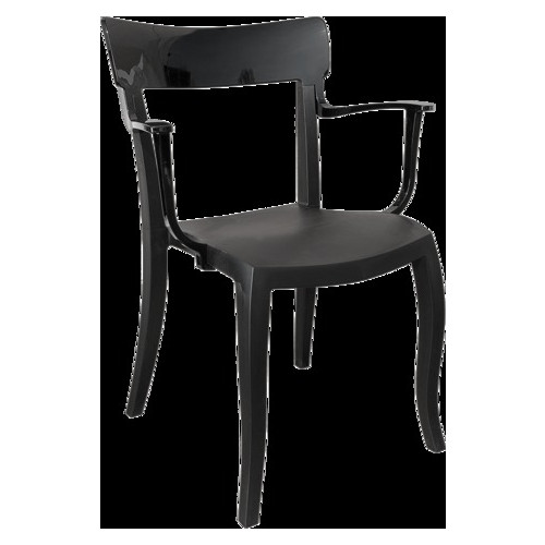Крісло Papatya Hera-K чорне сидіння, верх чорний фото №1