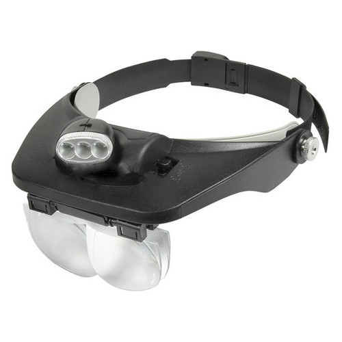 Бінокулярна лупа Magnifier 81001-E LED 1.2x-6x фото №2