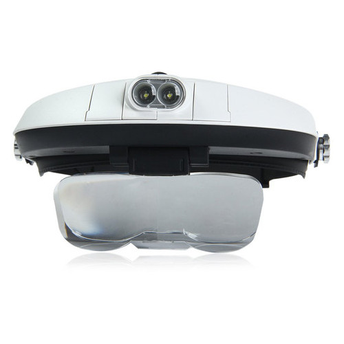Бінокулярна лупа Magnifier 81001-G LED 1x - 6x фото №4