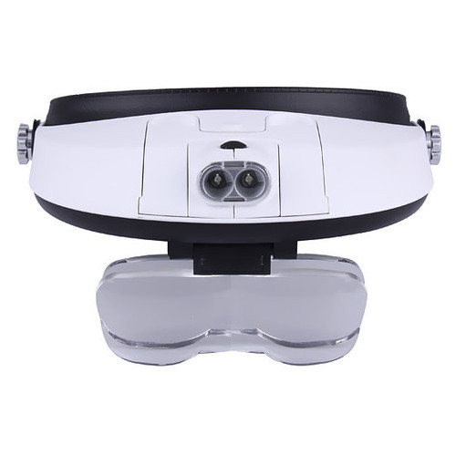 Бінокулярна лупа Magnifier 81001-G LED 1x - 6x фото №2