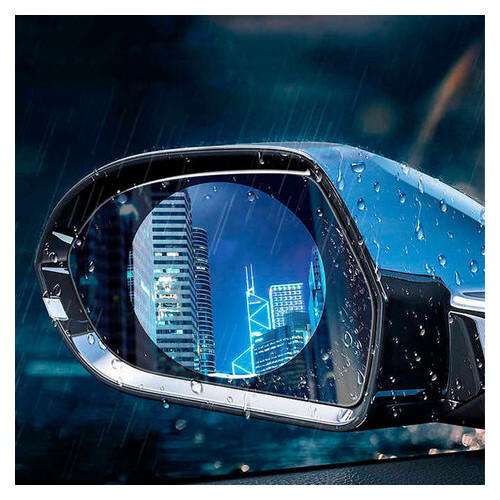 Пленка антидождь на стекло Baseus Rainproof Film 95х95 2шт/круг Прозрачный фото №5