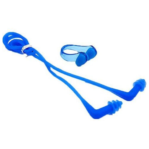 Беруши для плавання та затискач для носа HN-4B Синій (60429052) фото №1