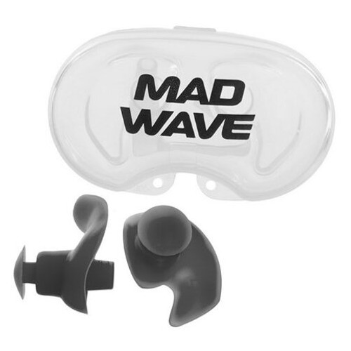 Беруші для плавання Mad Wave ERGO M071201 у футлярі Чорний (60444076) фото №1