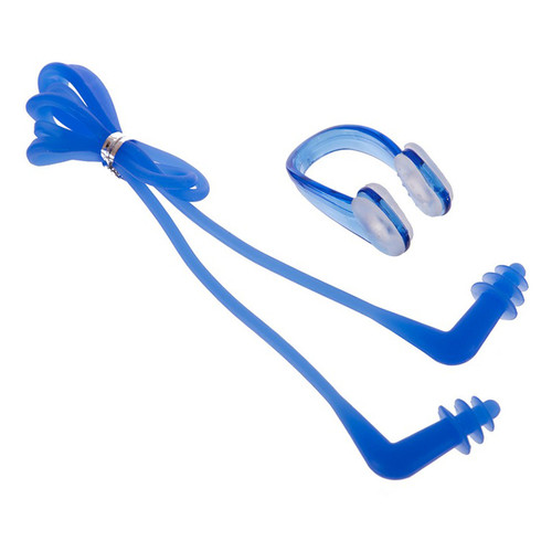 Беруші для плавання та затискач для носа FDSO PL-1084 Синій (60508313) фото №1