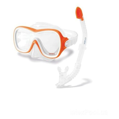 Набір маска та трубка для плавання Intex помаранчевий (55647) фото №2