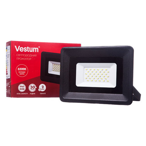 Світлодіодний прожектор Vestum 30W 2600Лм 6500K 185-265V IP65 (1-VS-3003) фото №2